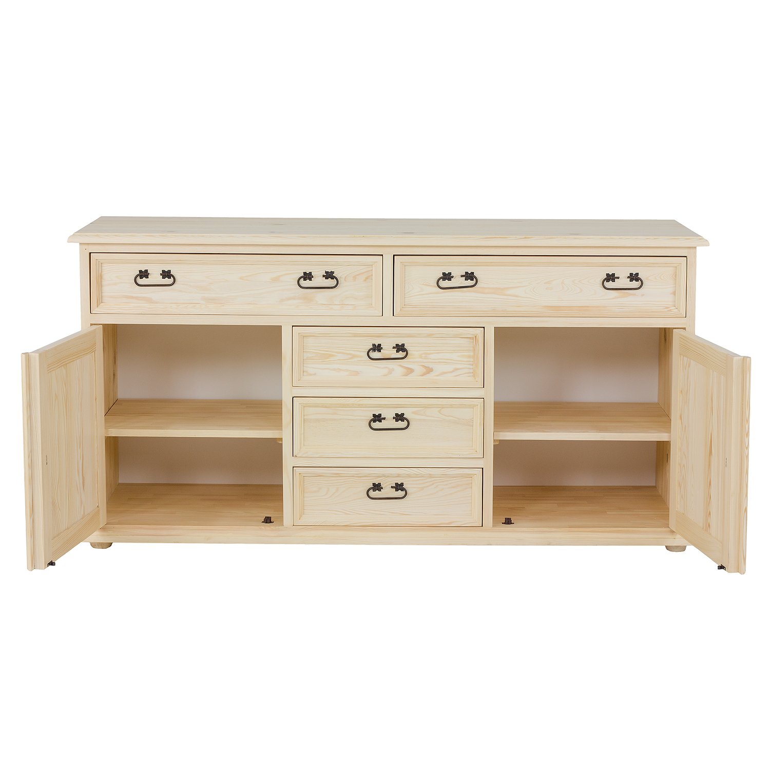 Pine chest of drawers RUSTIKAL KD707, pine, light wax - Image 8
