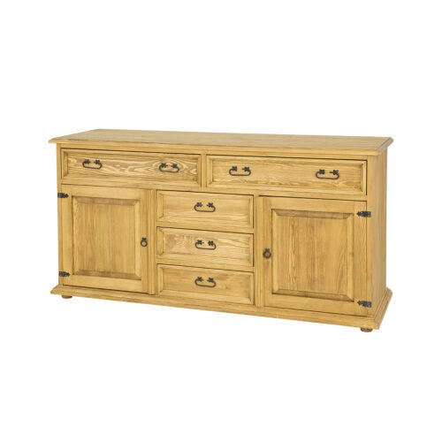 Pine chest of drawers RUSTIKAL KD807 antique pine white