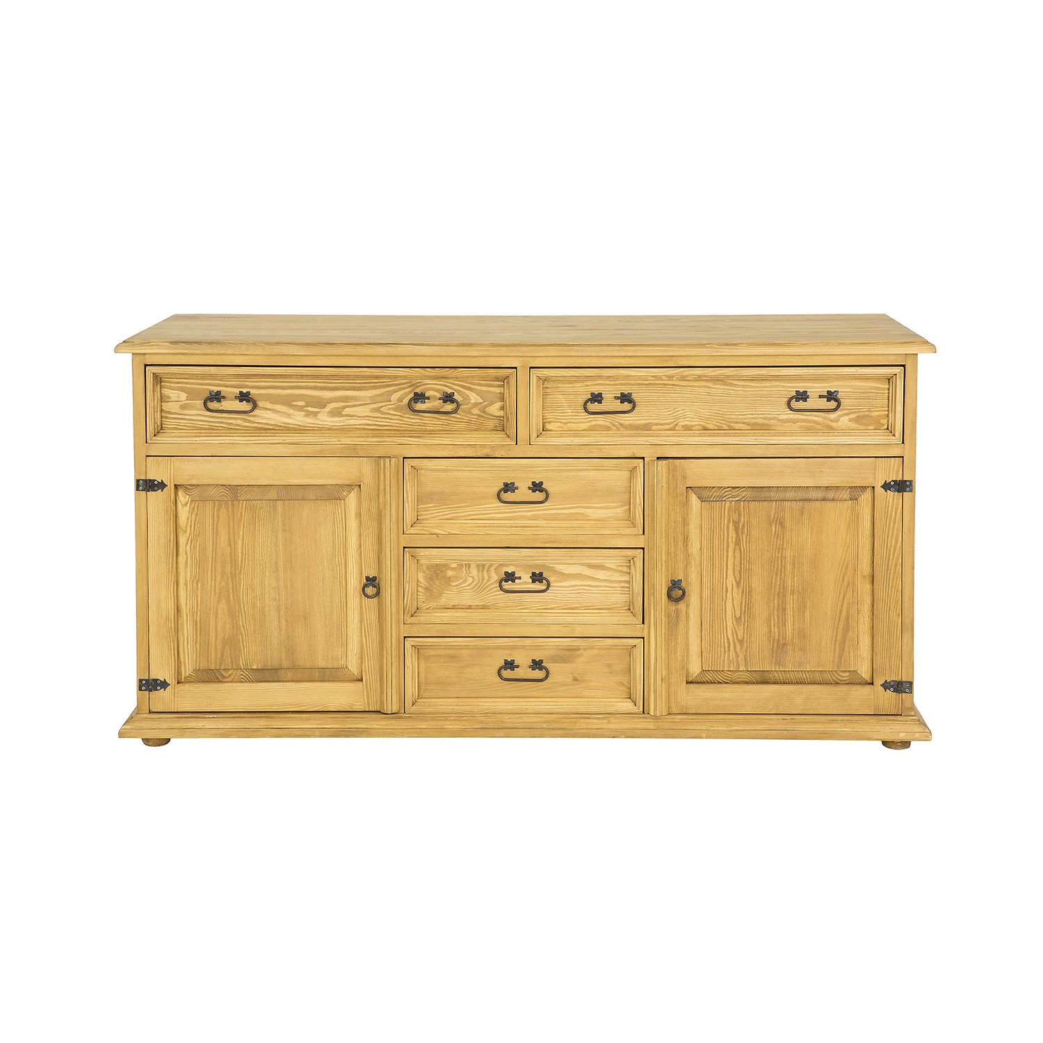 Pine chest of drawers RUSTIKAL KD707, pine, light wax - Image 2