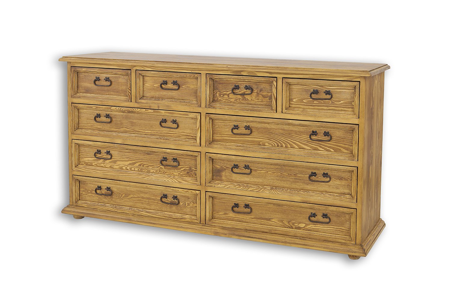 Pine chest of drawers RUSTIKAL KD808 antique pine white - Image 5