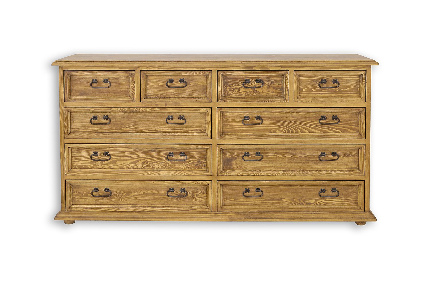 Pine chest of drawers RUSTIKAL KD808 antique pine white - Image 6