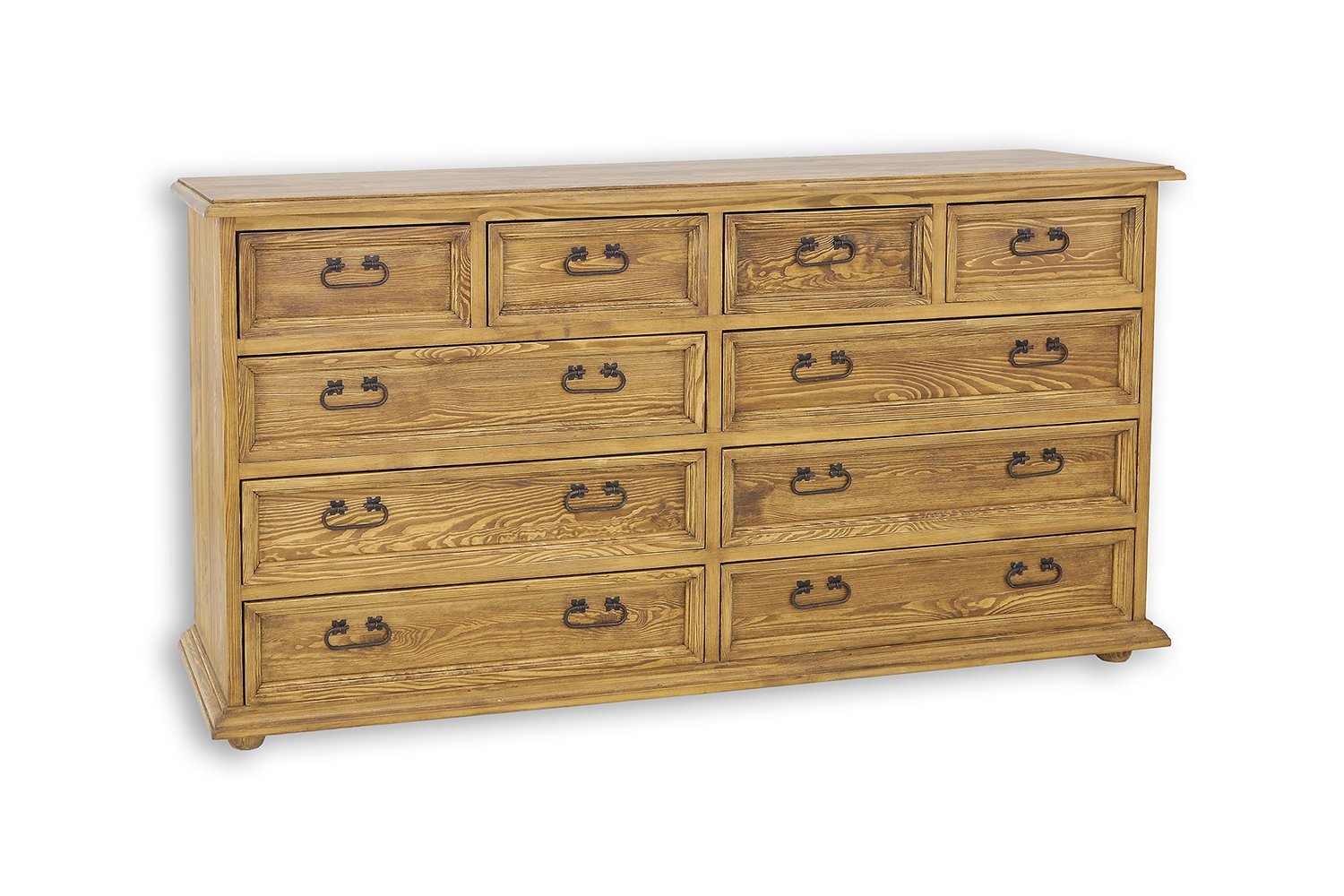 Pine chest of drawers RUSTIKAL KD808 antique pine white - Image 7
