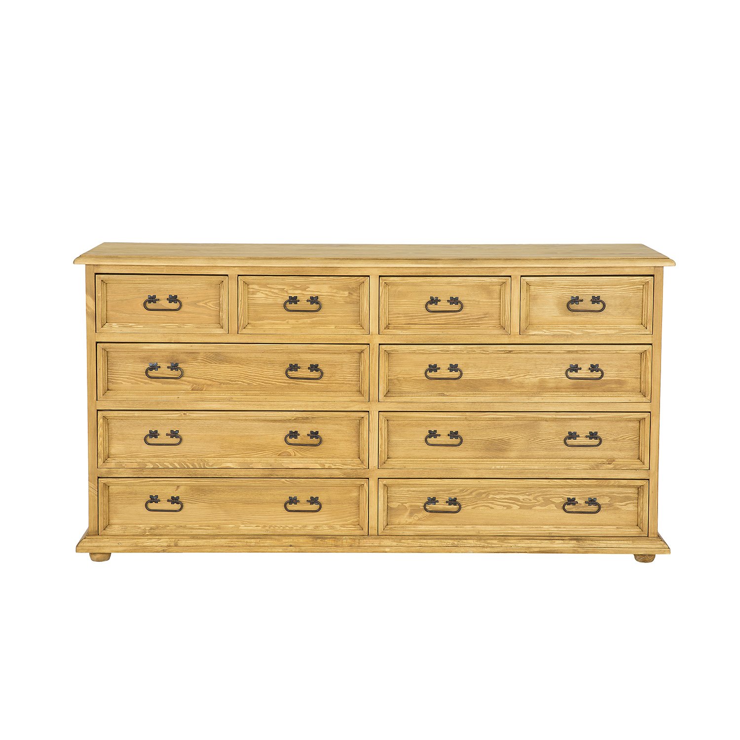 Pine chest of drawers RUSTIKAL KD808 antique pine white - Image 2