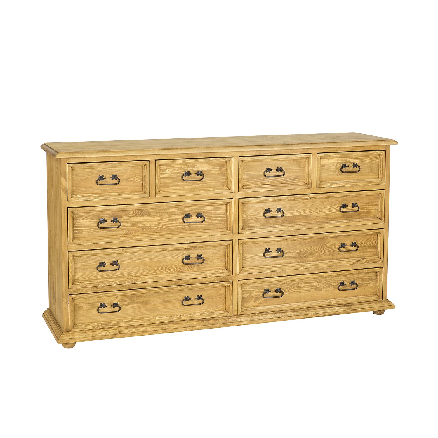 Pine chest of drawers RUSTIKAL KD808 antique pine white - Image 3