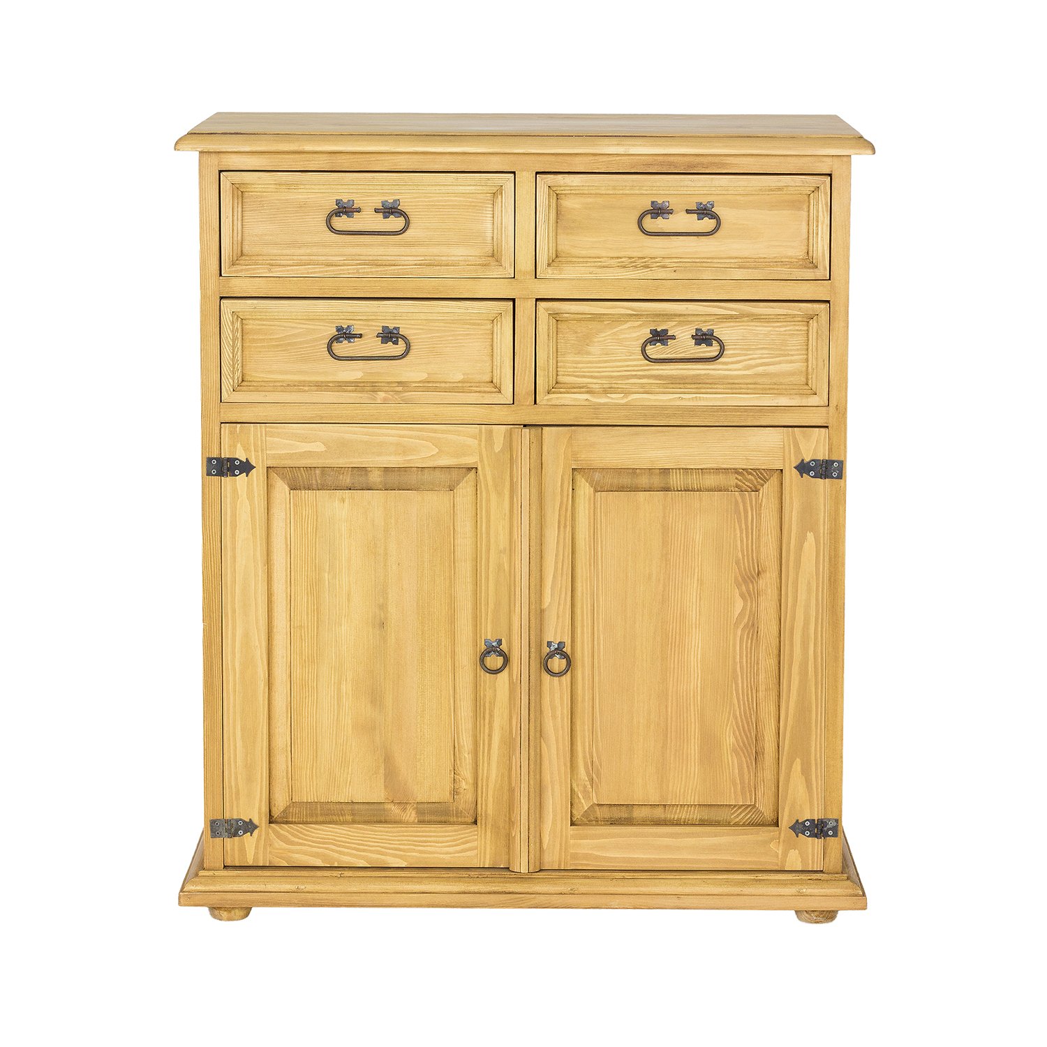Pine chest of drawers RUSTIKAL KD812, white pine patina - Image 2