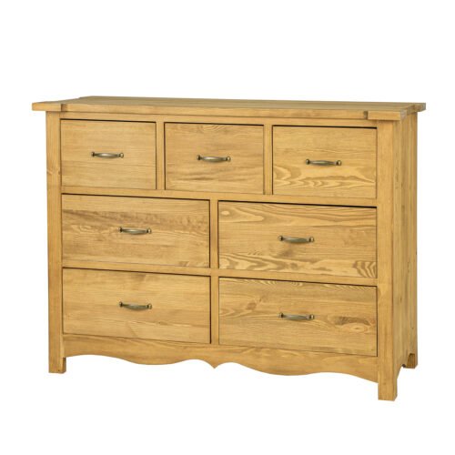 Pine chest of drawers RUSTIKAL KD716 antique pine white