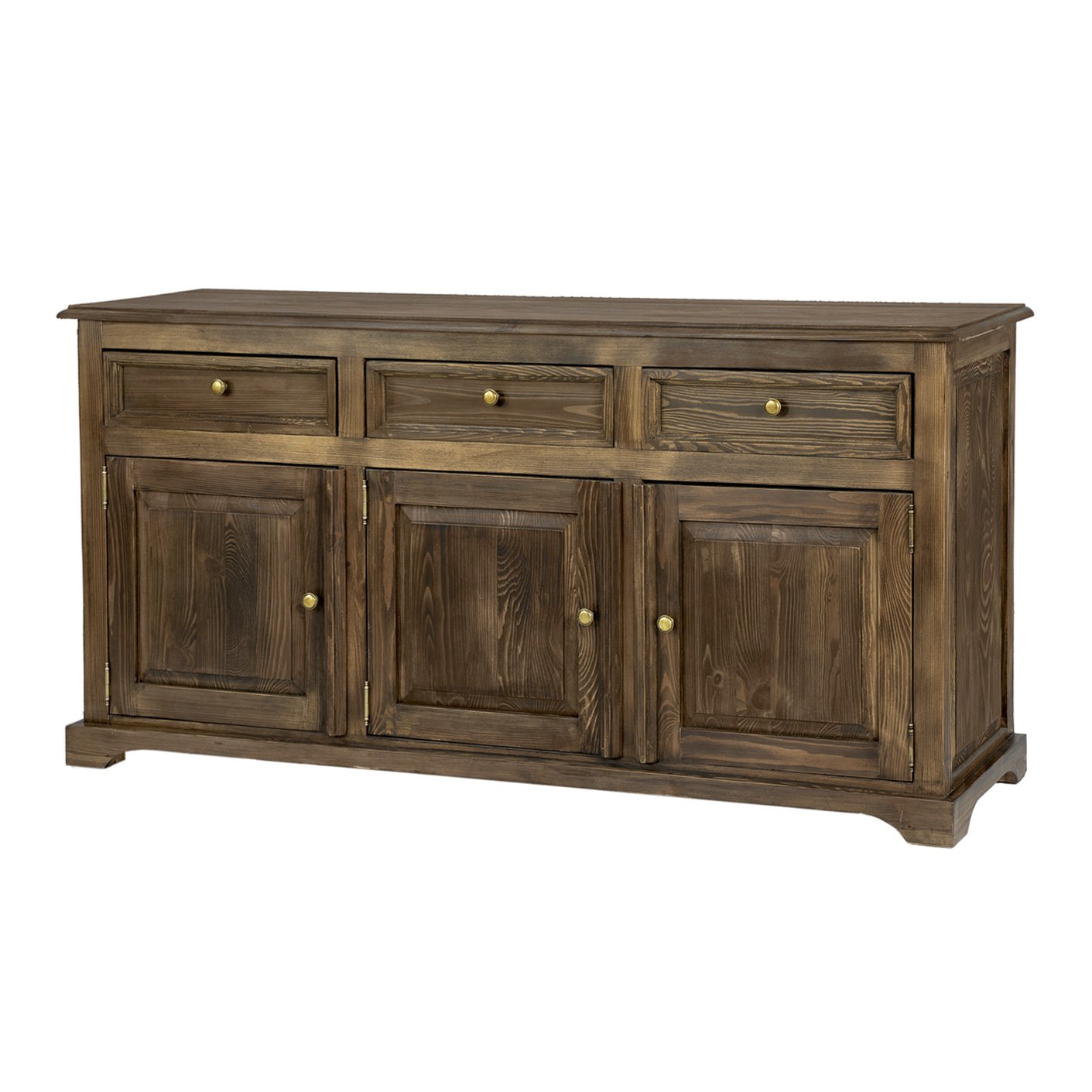 Pine chest of drawers RUSTIKAL KD819 pine white wax - Image 4