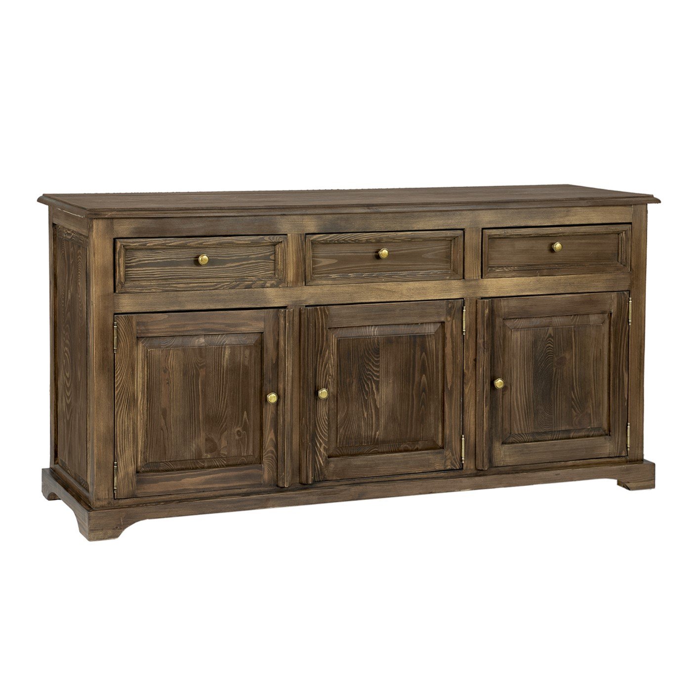 Pine chest of drawers RUSTIKAL KD819 pine white wax - Image 6