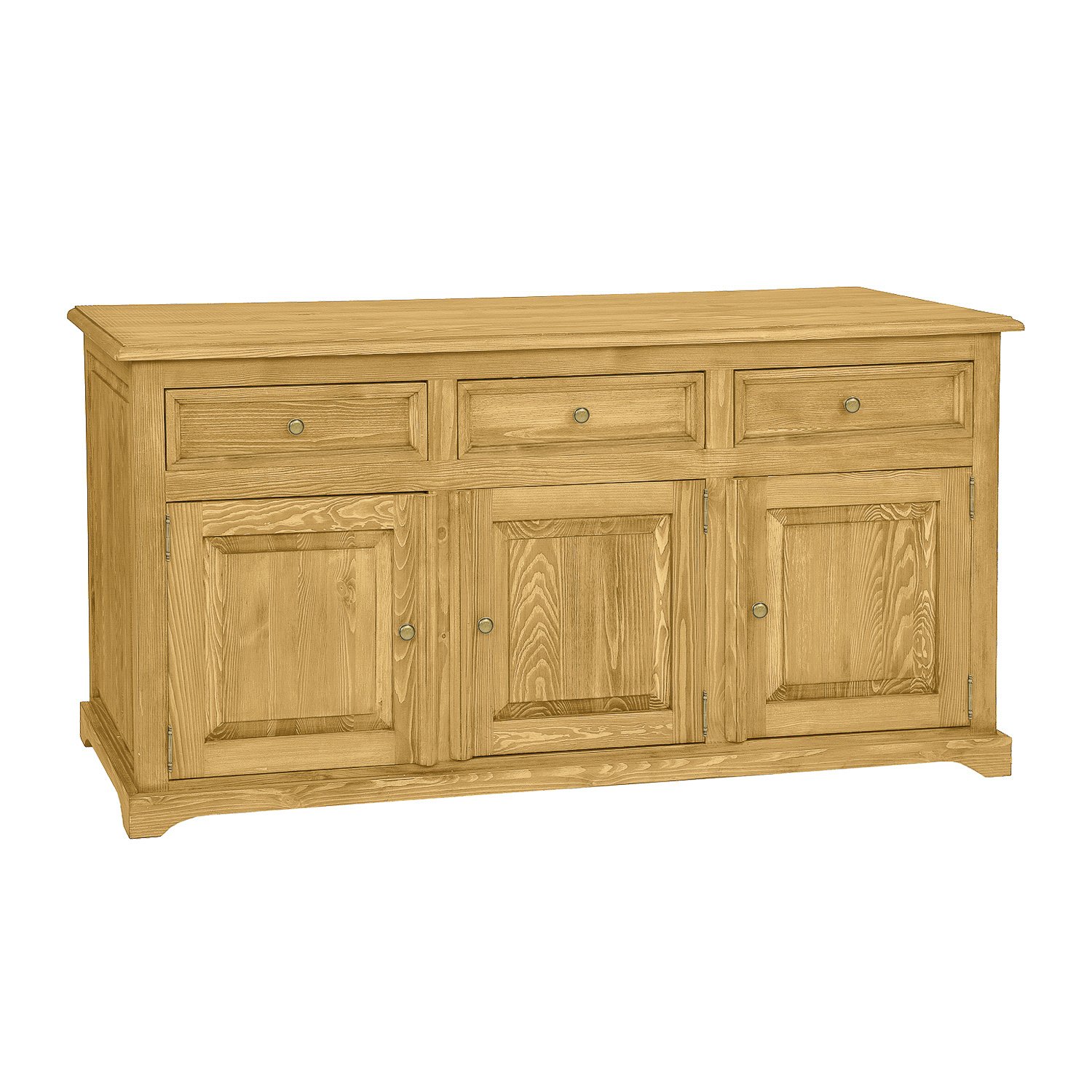Pine chest of drawers RUSTIKAL KD819 pine white wax - Image 3