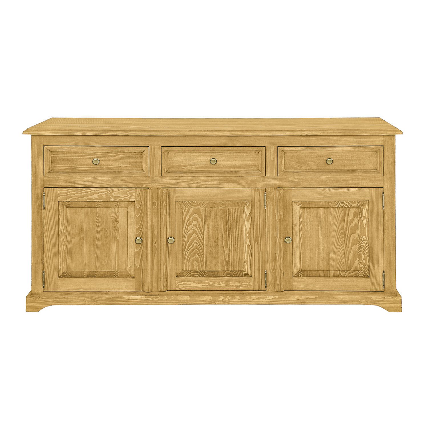 Pine chest of drawers RUSTIKAL KD819 pine white wax - Image 2