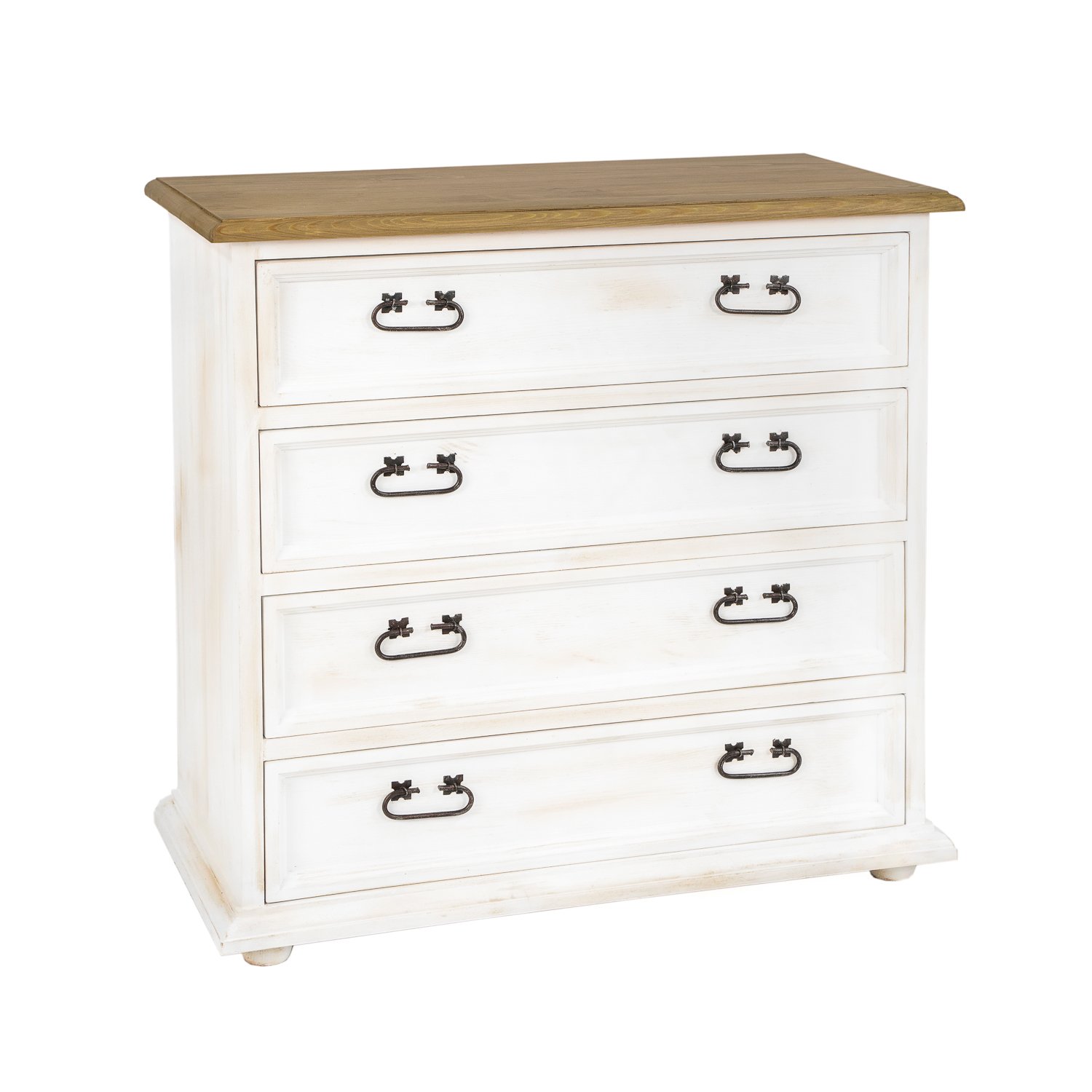 Pine chest of drawers RUSTIKAL KD720, pine, light wax - Image 3