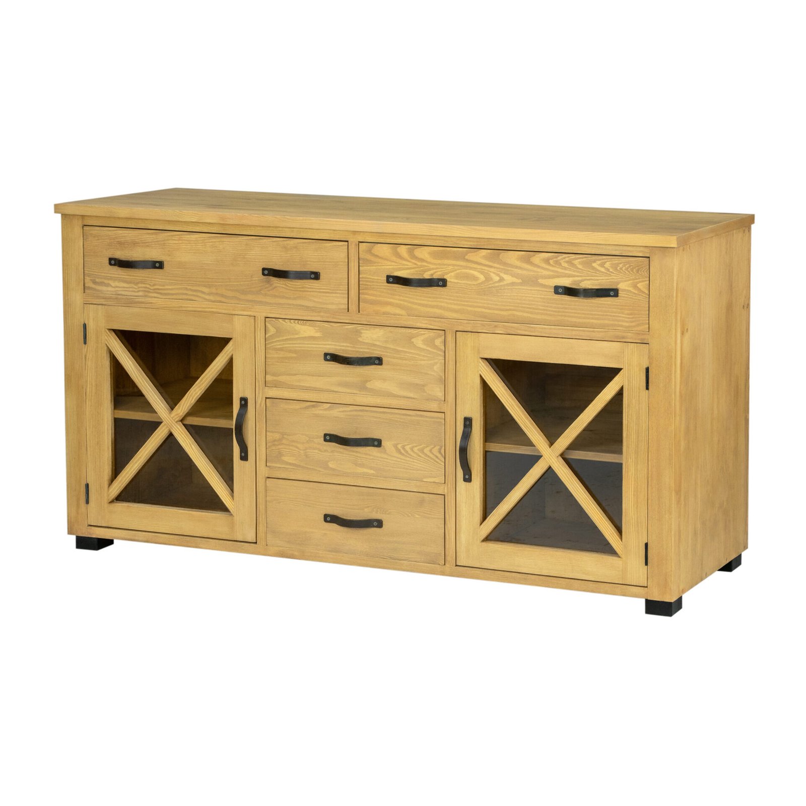 Pine chest of drawers RUSTIKAL KD722 antique pine white - Image 2