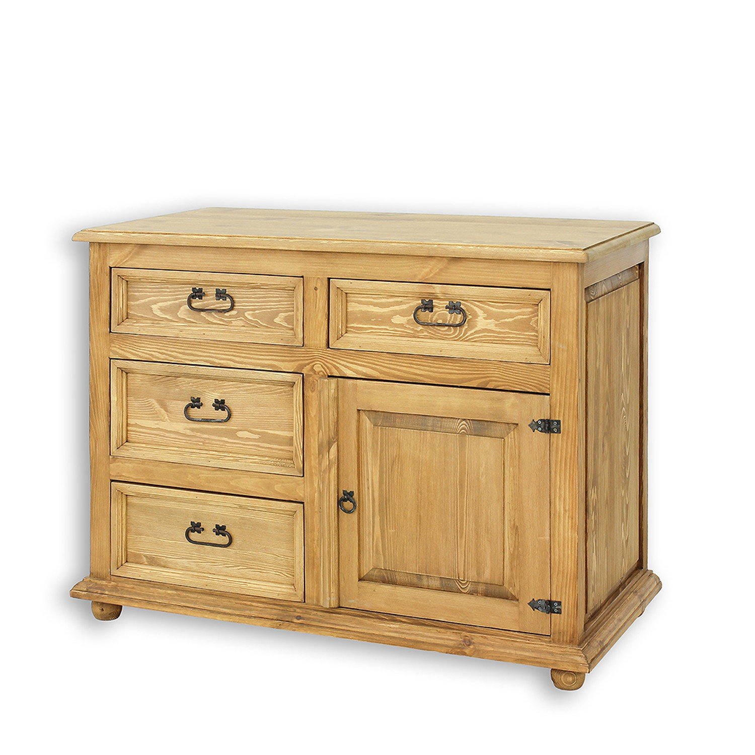 Pine chest of drawers RUSTIKAL KD818 pine, dark wax