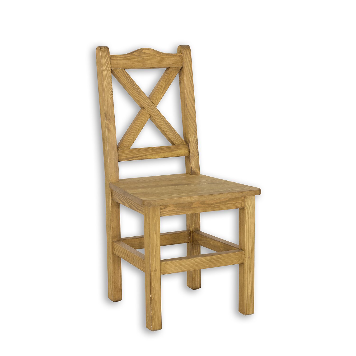 Pine chair KT700 antique white pine