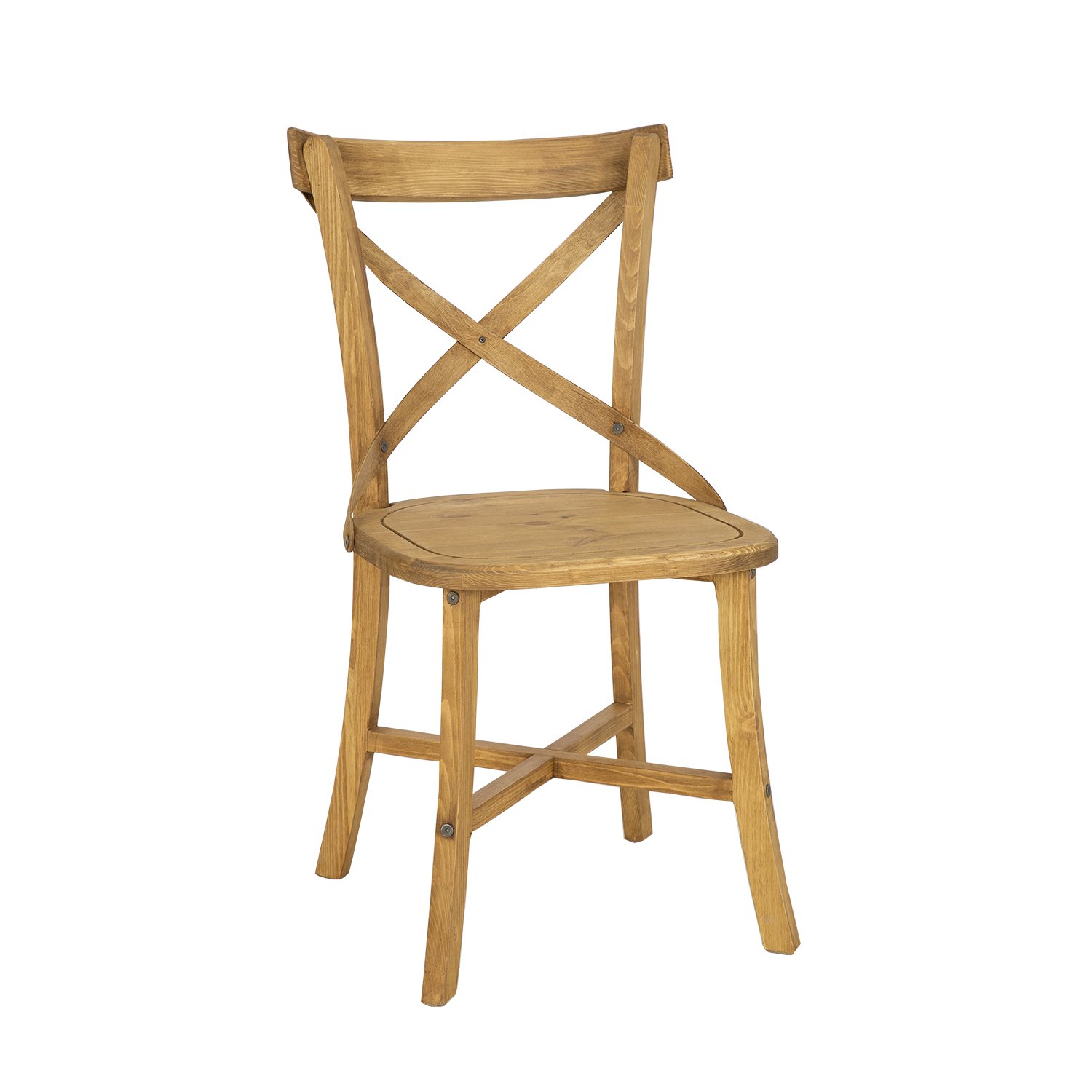 Pine chair KT701, pine bleached wax