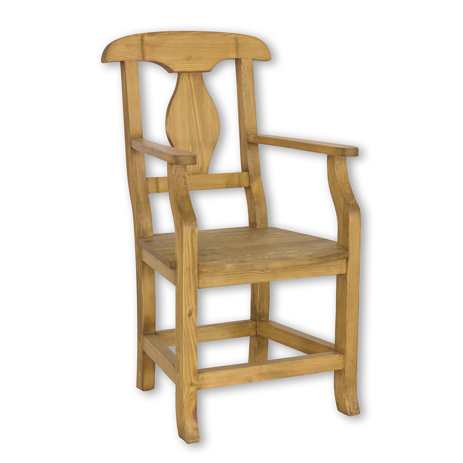Pine chair KT707, pine bleached wax
