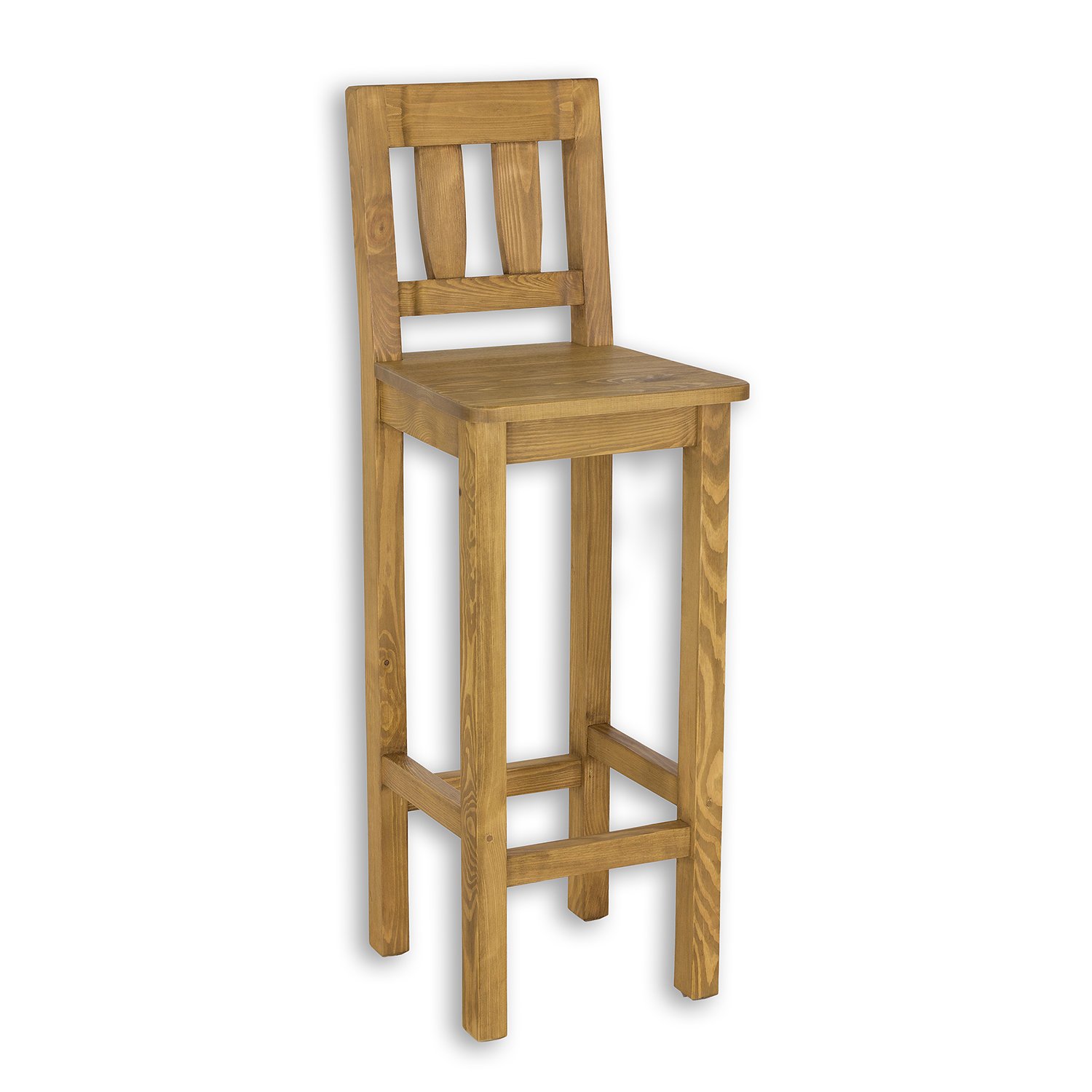 Pine chair KT708, light wax pine