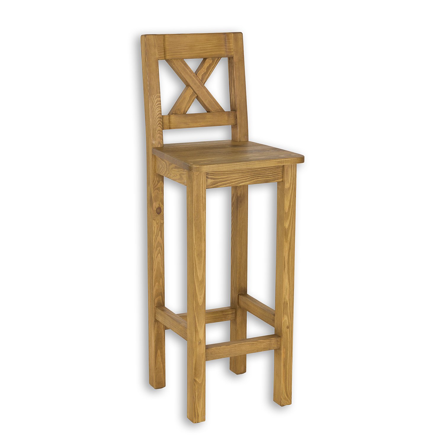 Pine chair KT709, pine bleached wax