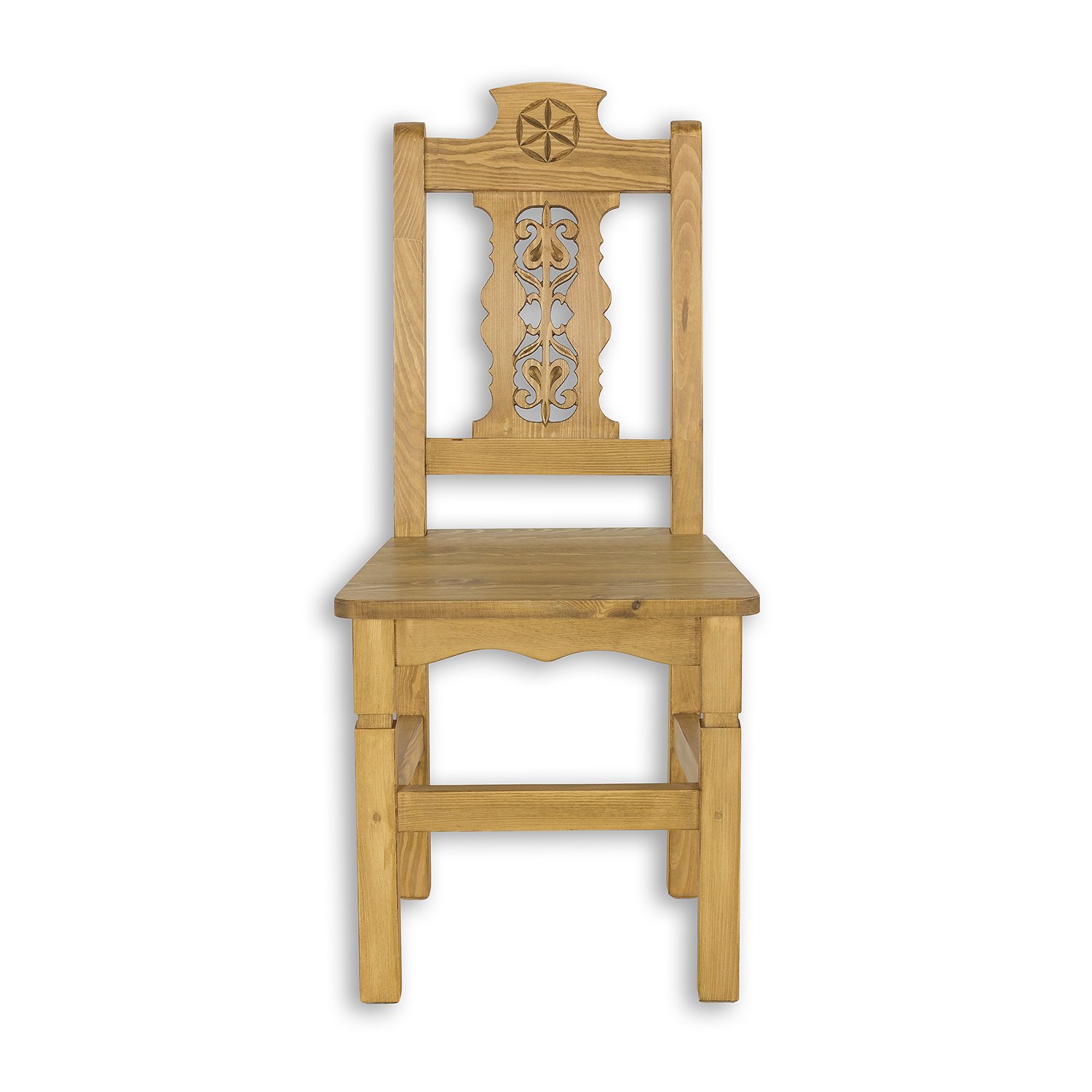Pine chair KT711, pine white wax - Image 3