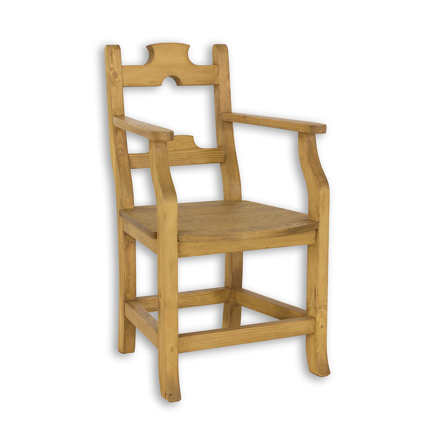 Pine chair KT714, pine bleached wax