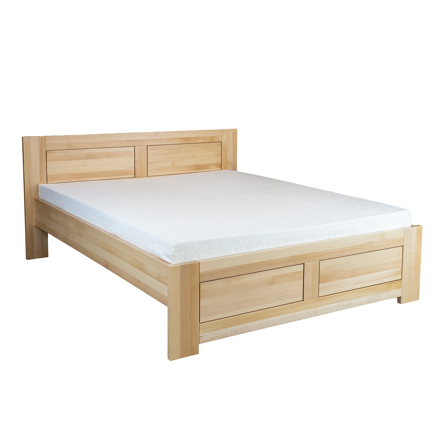 Beech bed LK112 rustic beech