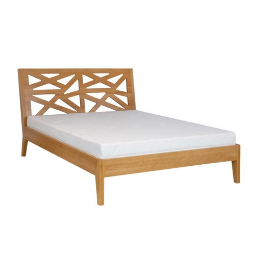 Beech bed LK164 rustic beech