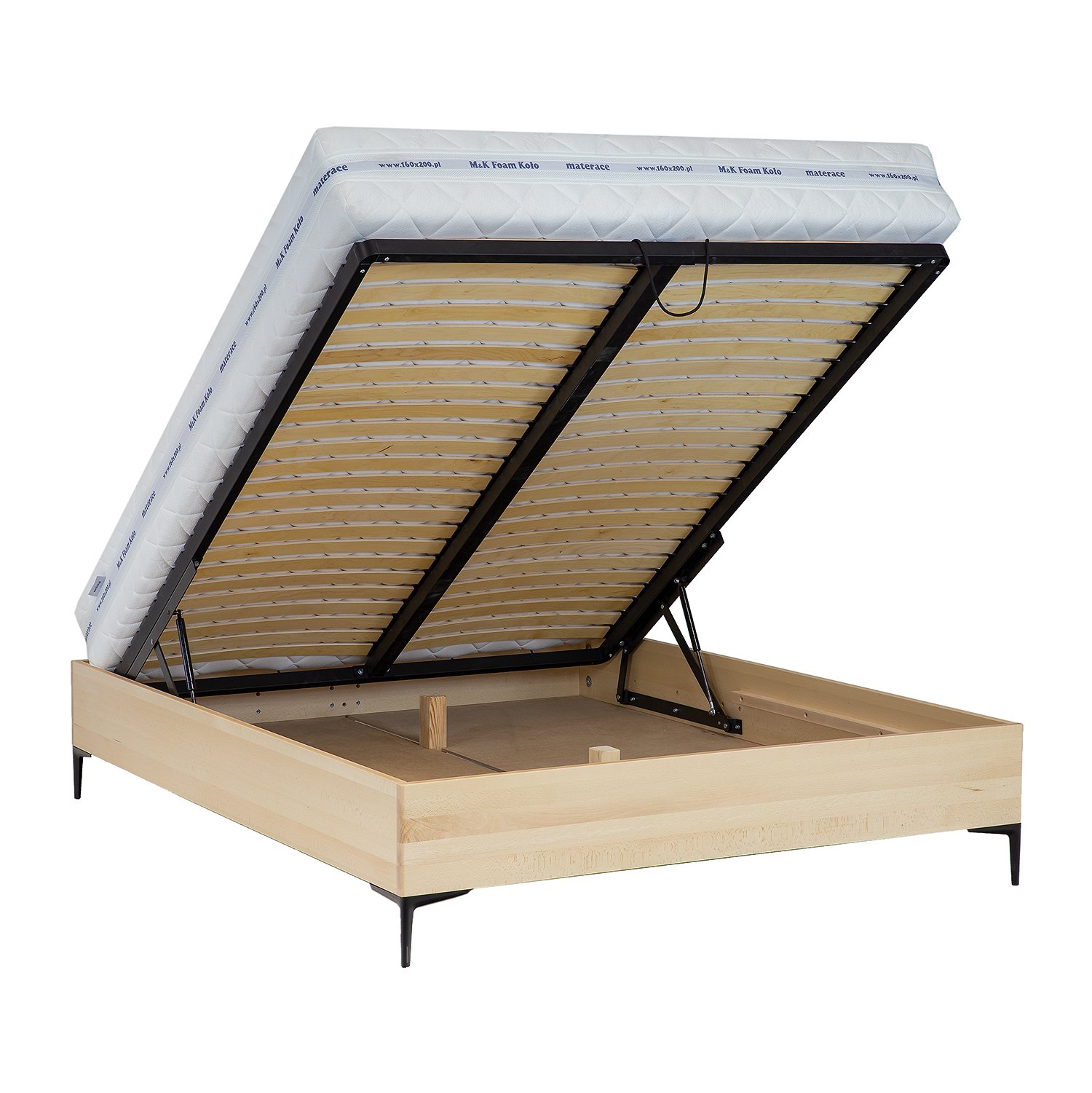 BOX beech bed LK185 BOX beech walnut color