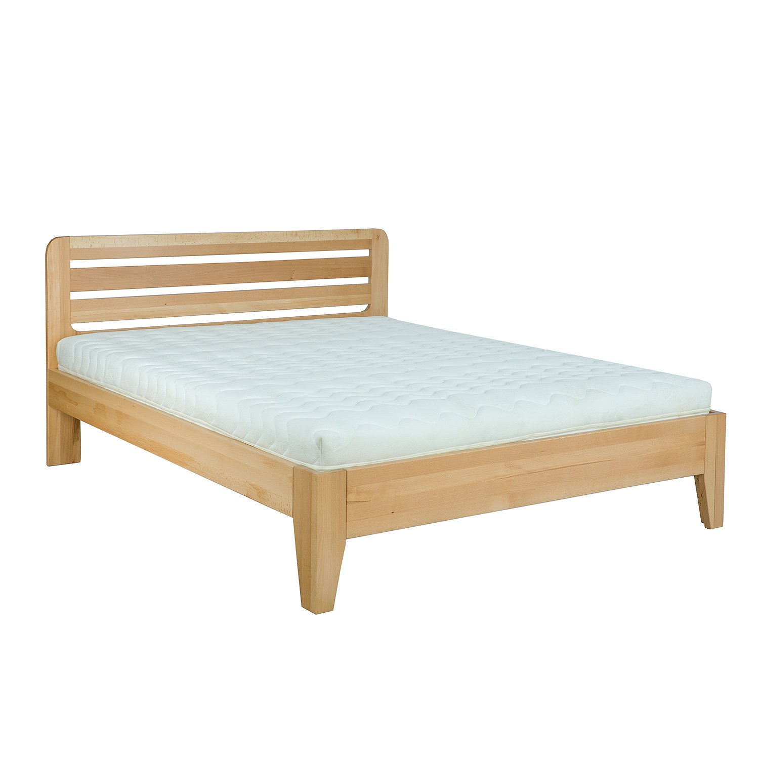 Beech bed LK189 natural beech