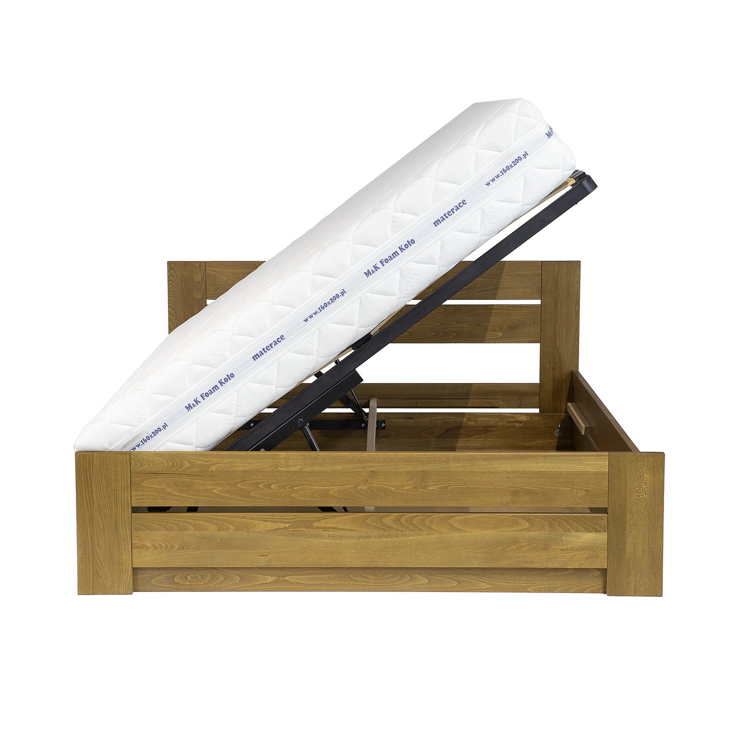 Beech BOX bed LK198 B BOX rustic beech - Image 4
