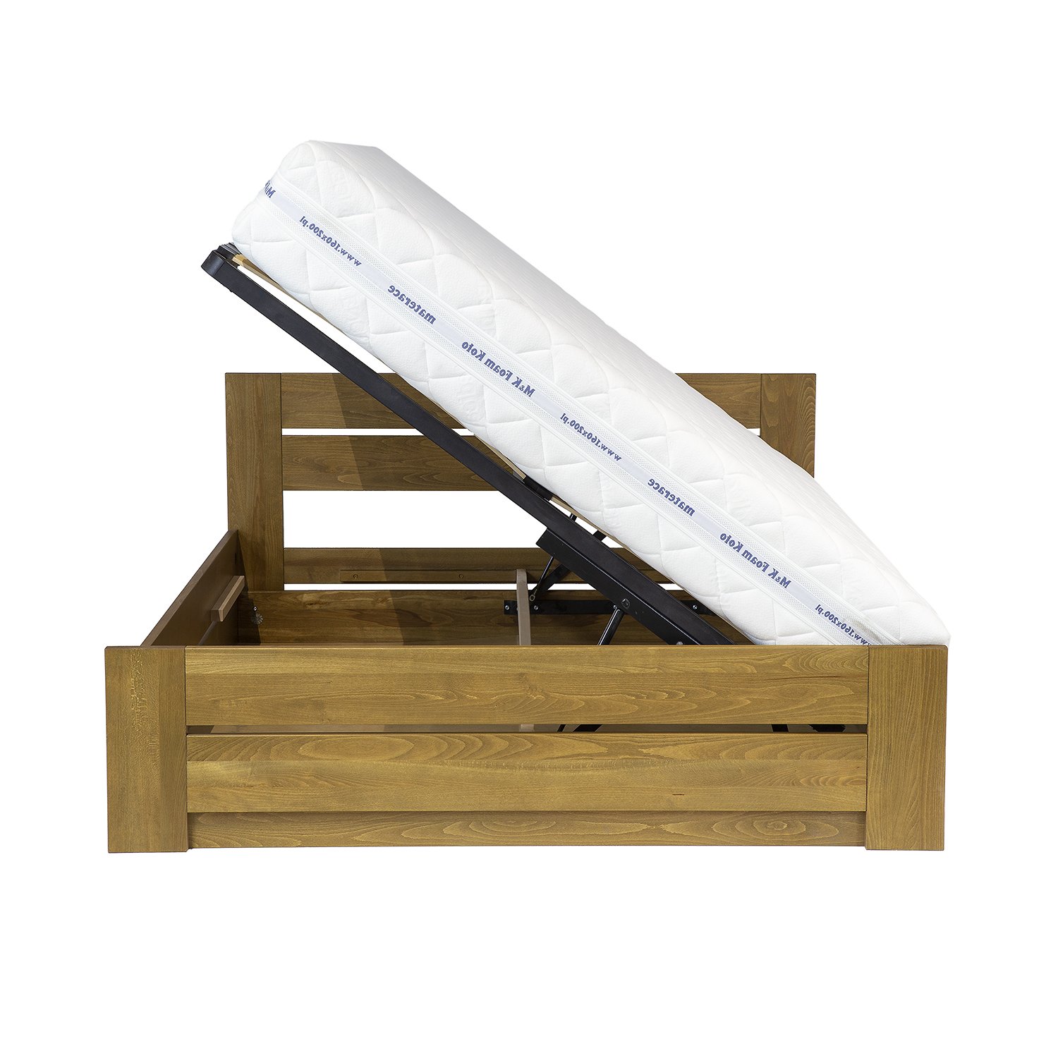 Beech BOX bed LK198 B BOX rustic beech - Image 3