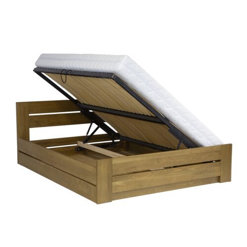 Beech BOX bed LK198 B BOX rustic beech