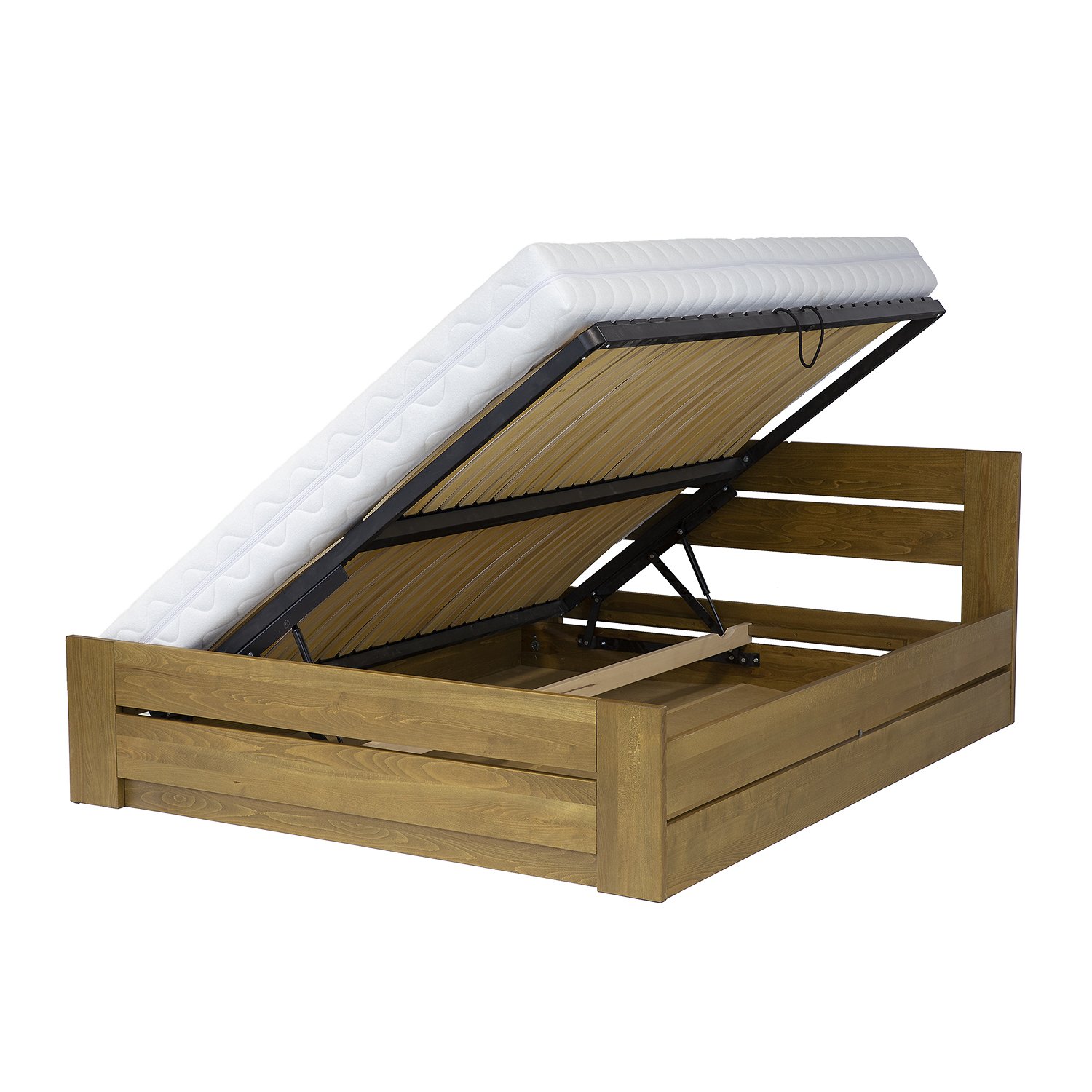Beech BOX bed LK198 B BOX rustic beech - Image 2