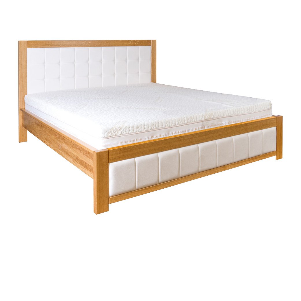 Oak bed LK214, natural oak