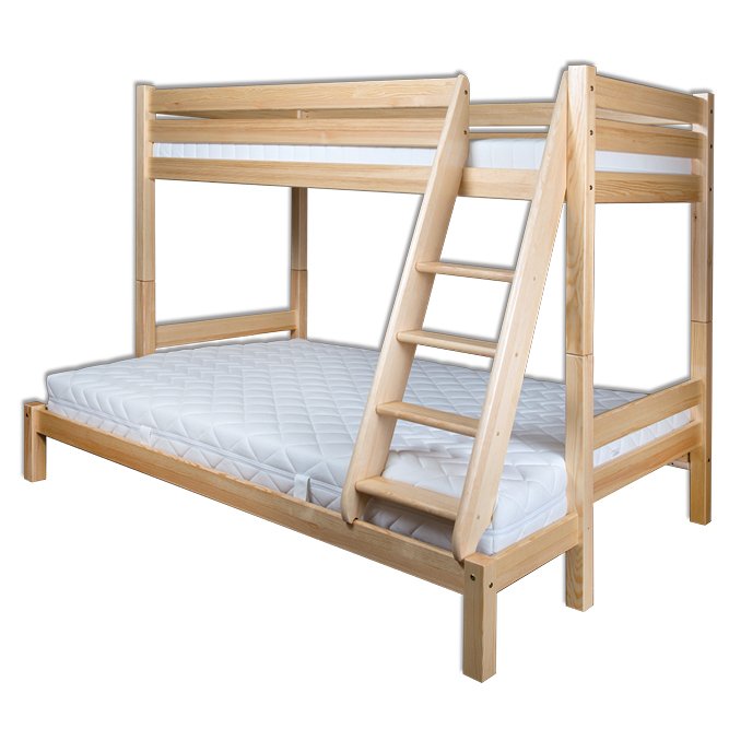 Pine bed LK155 untreated pine, unvarnished
