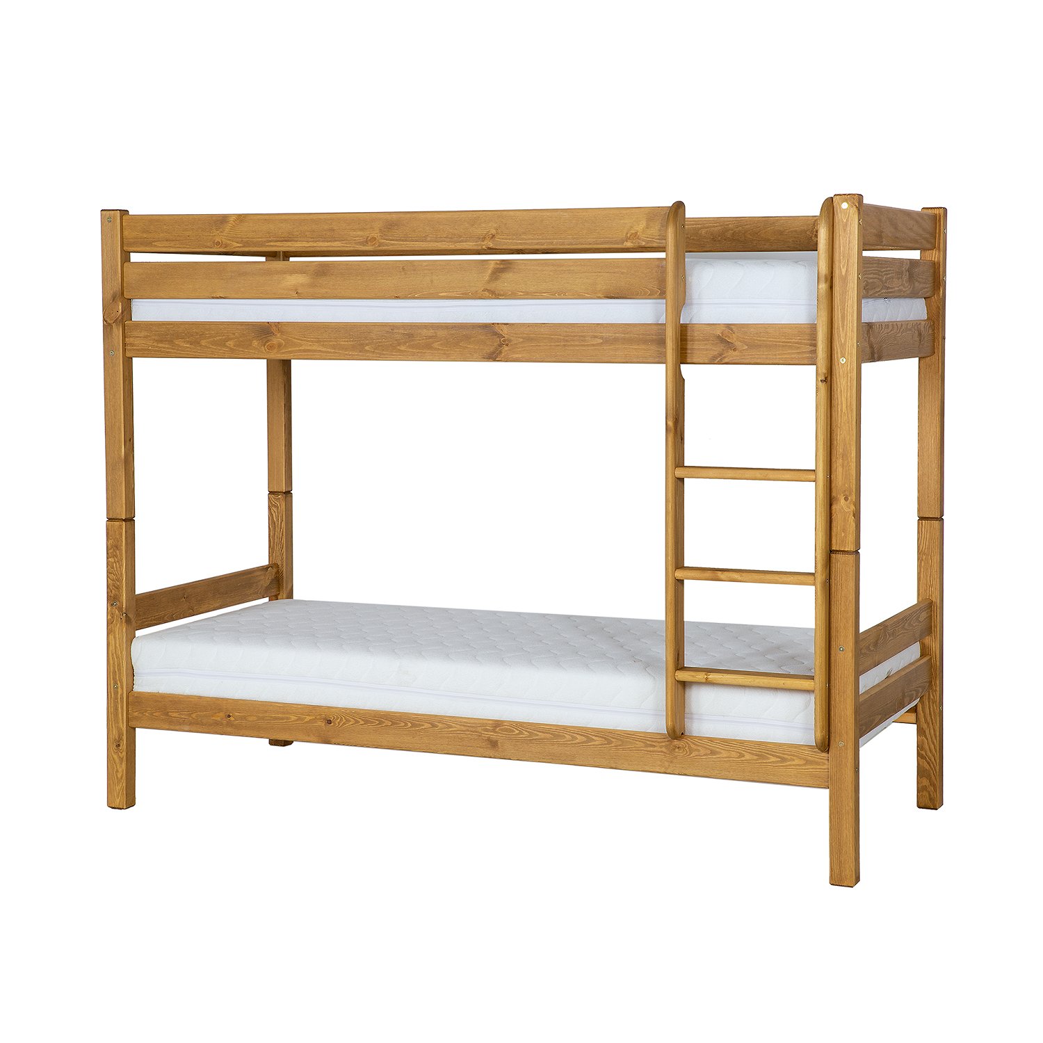 Pine bed LK736 antique white pine
