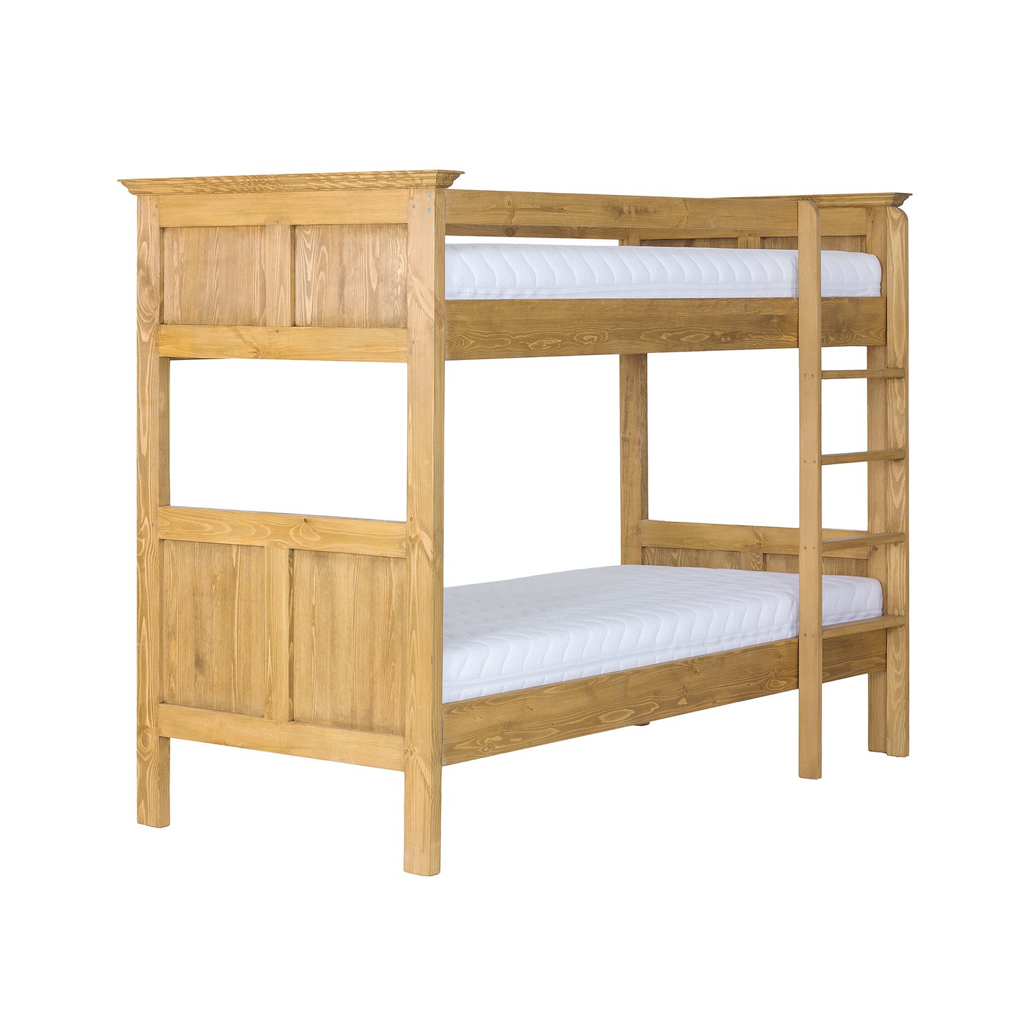 Pine bed LK707, pine, dark wax - Image 2