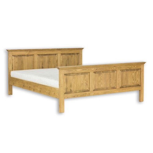 Pine bed LK701 antique white pine