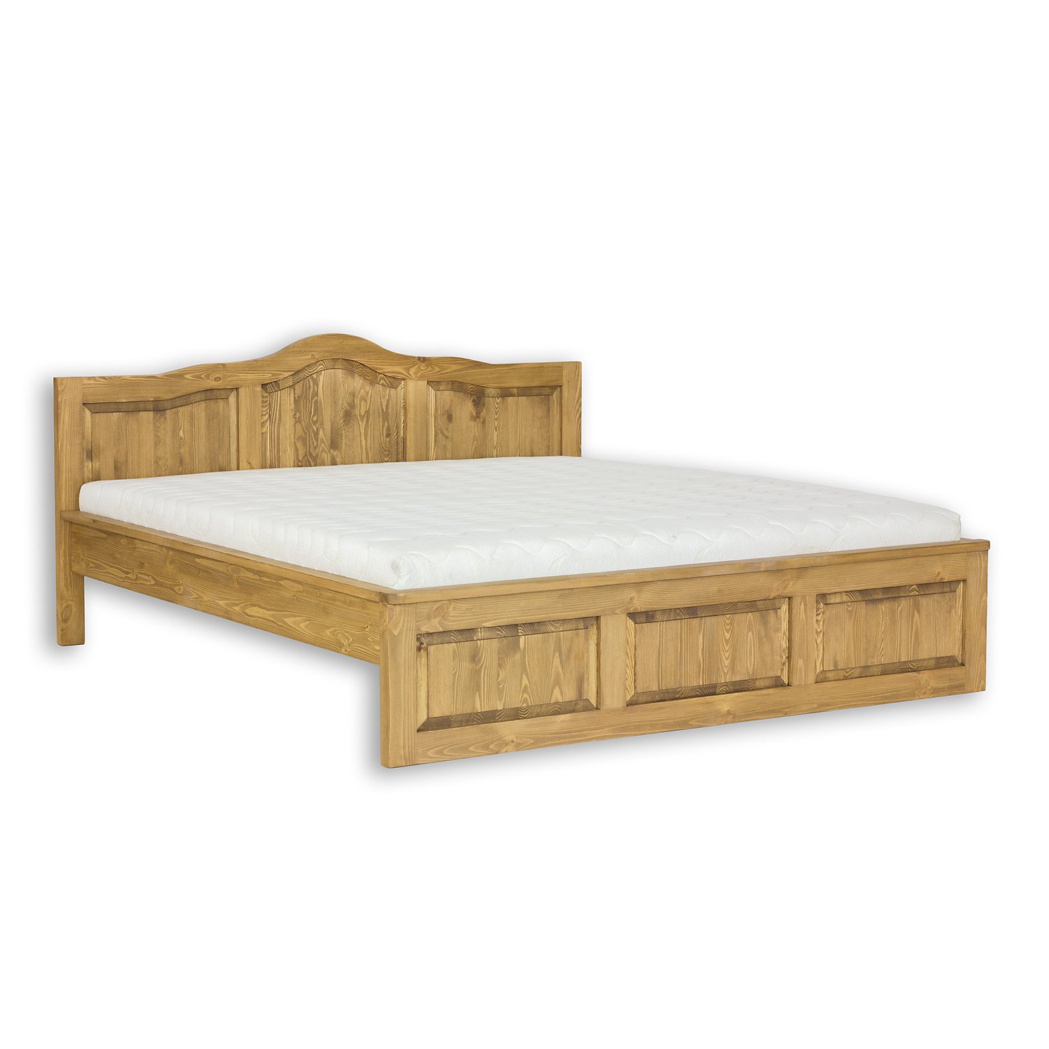 Pine bed LK703 pine, dark wax