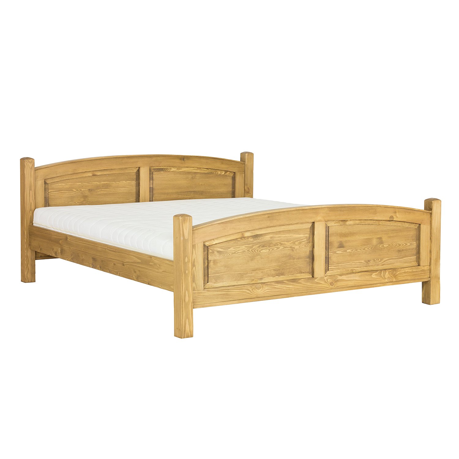 Pine bed LK704 light waxed pine