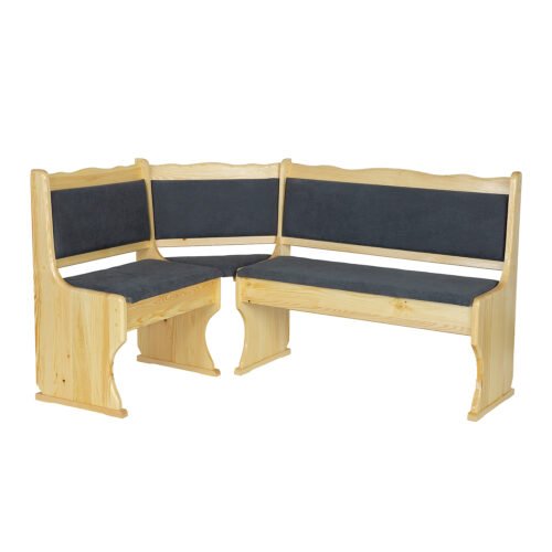 Pine corner sofa NR107, pine, oak