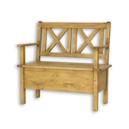 Pine corner sofa RUSTIKAL NR700, white pine, patina