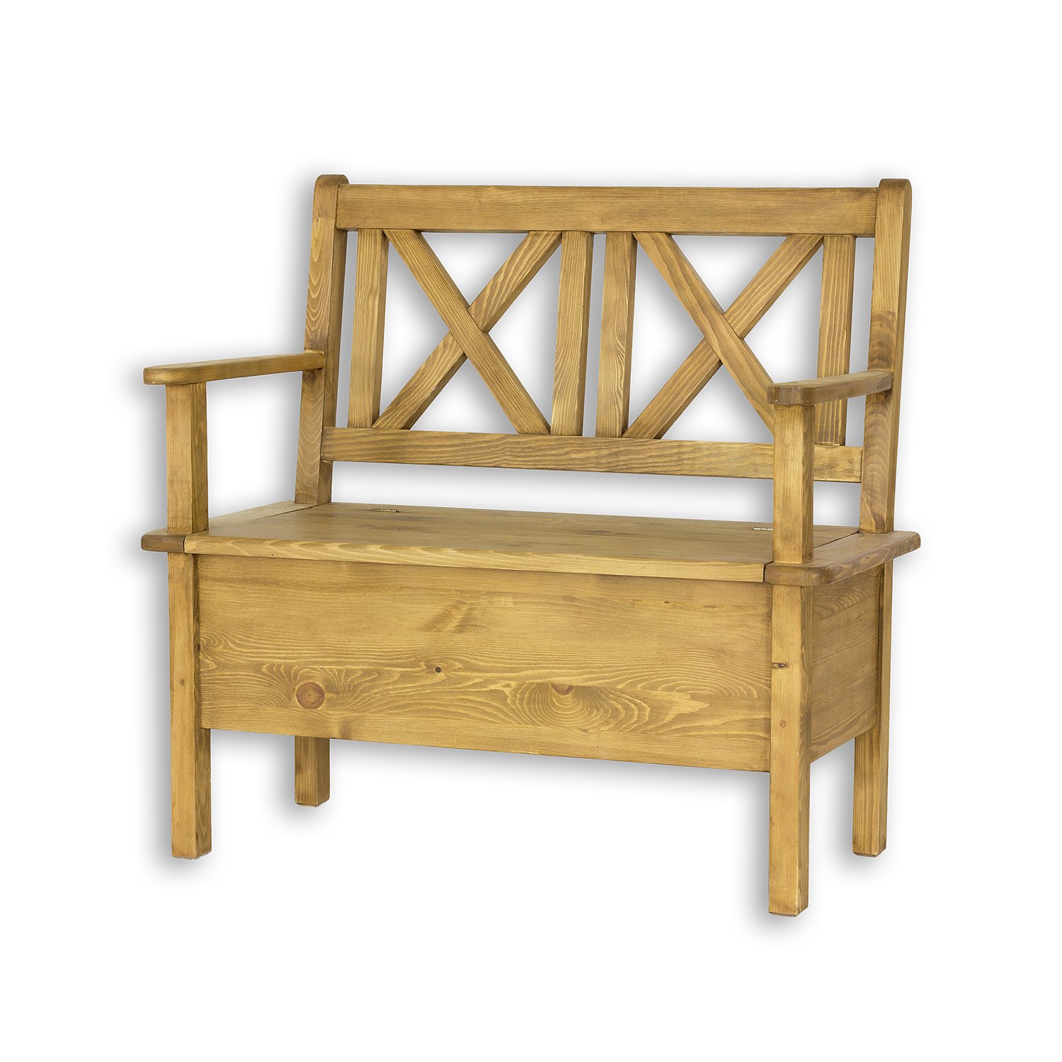 Pine corner sofa RUSTIKAL NR700, light pine wax imitation