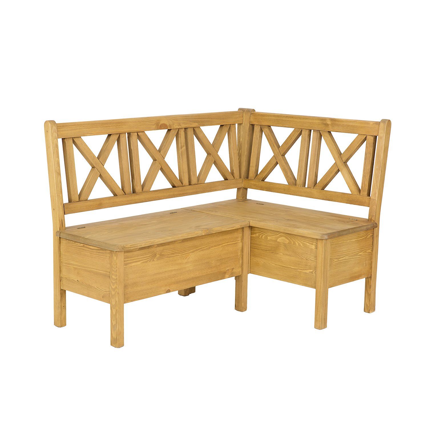 Pine corner sofa RUSTIKAL NR704 RIGHT dark wax pine