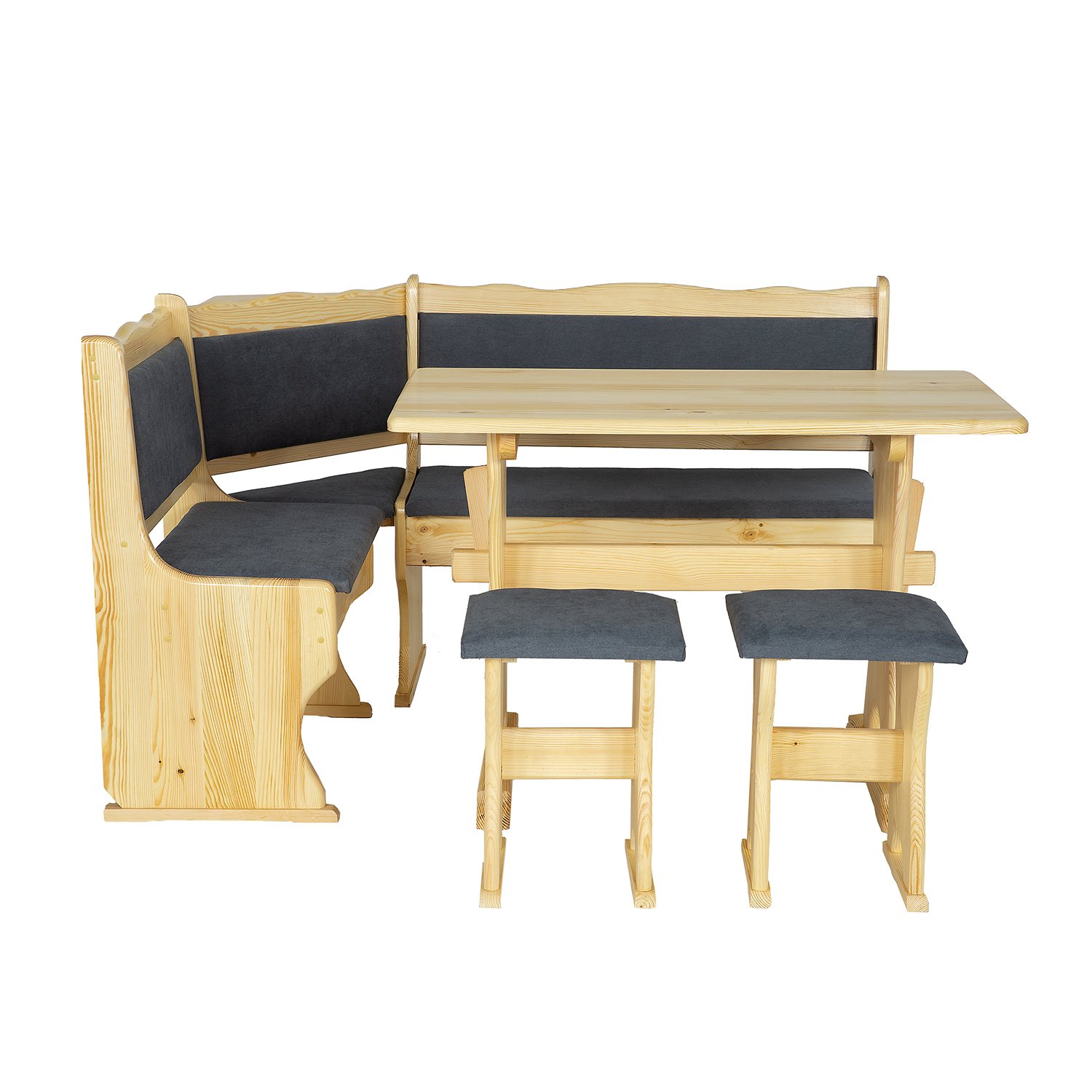 Pine corner sofa NR107, pine, oak - Image 4