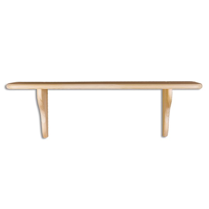 Pine shelf PK121, untreated pine, unvarnished