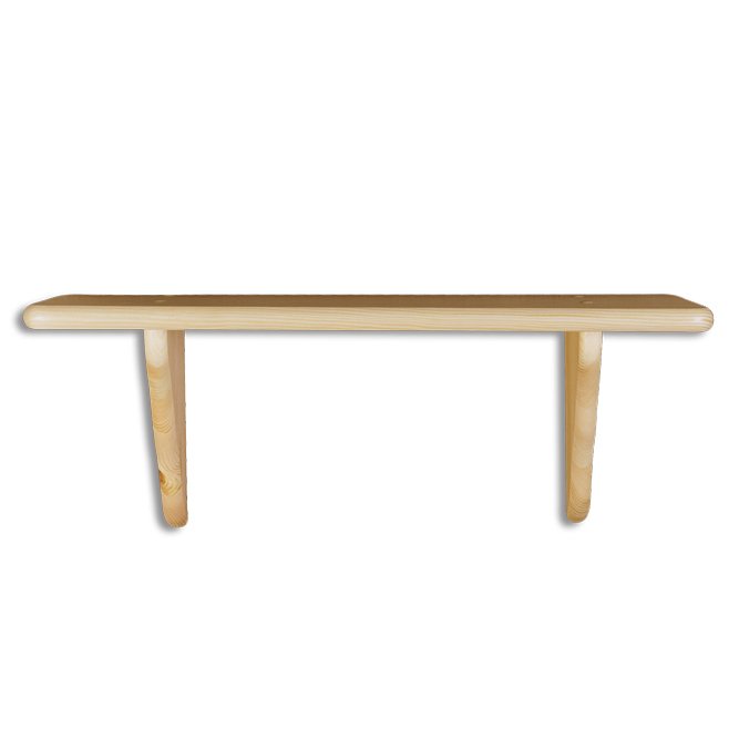 Pine shelf PK122, untreated pine, unvarnished