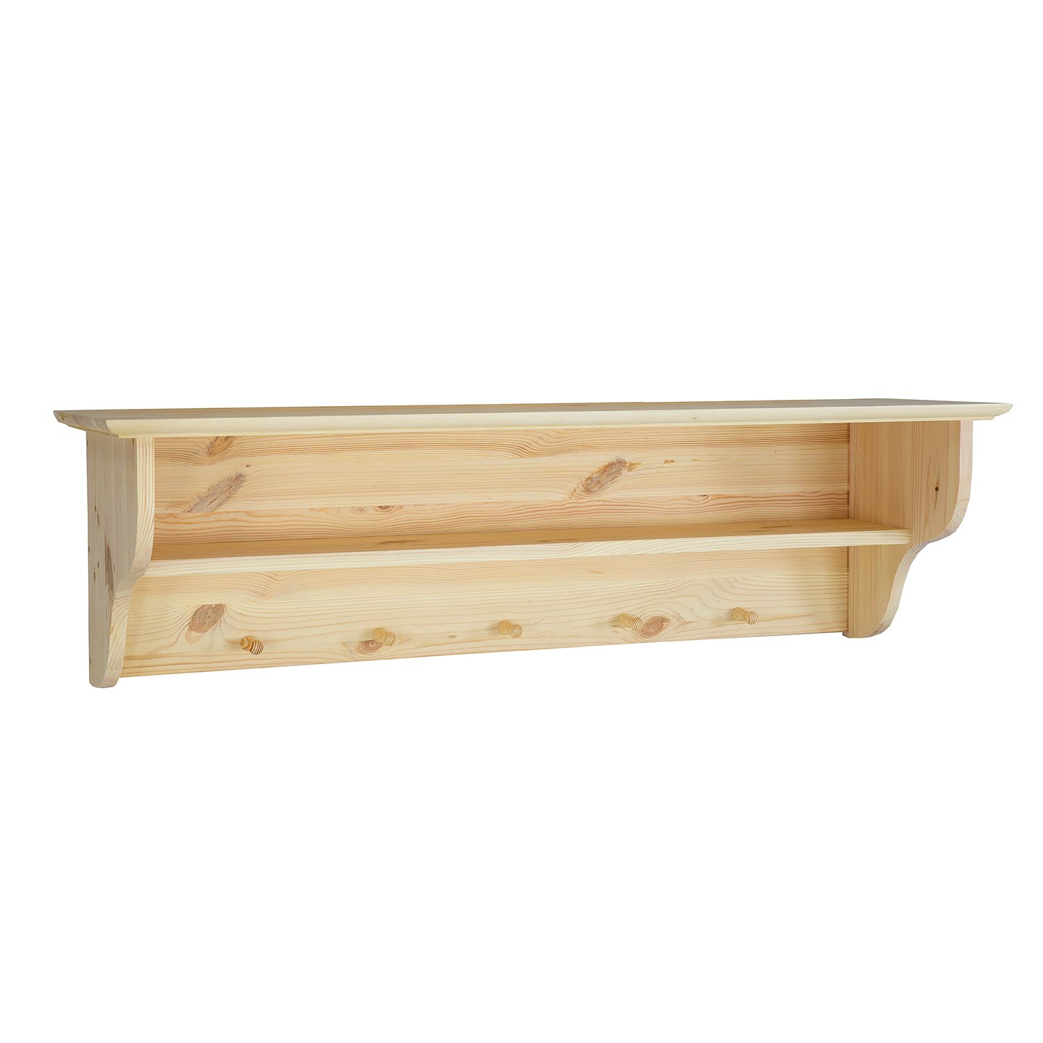 Pine shelf RUSTIKAL PK700, light wax pine - Image 7
