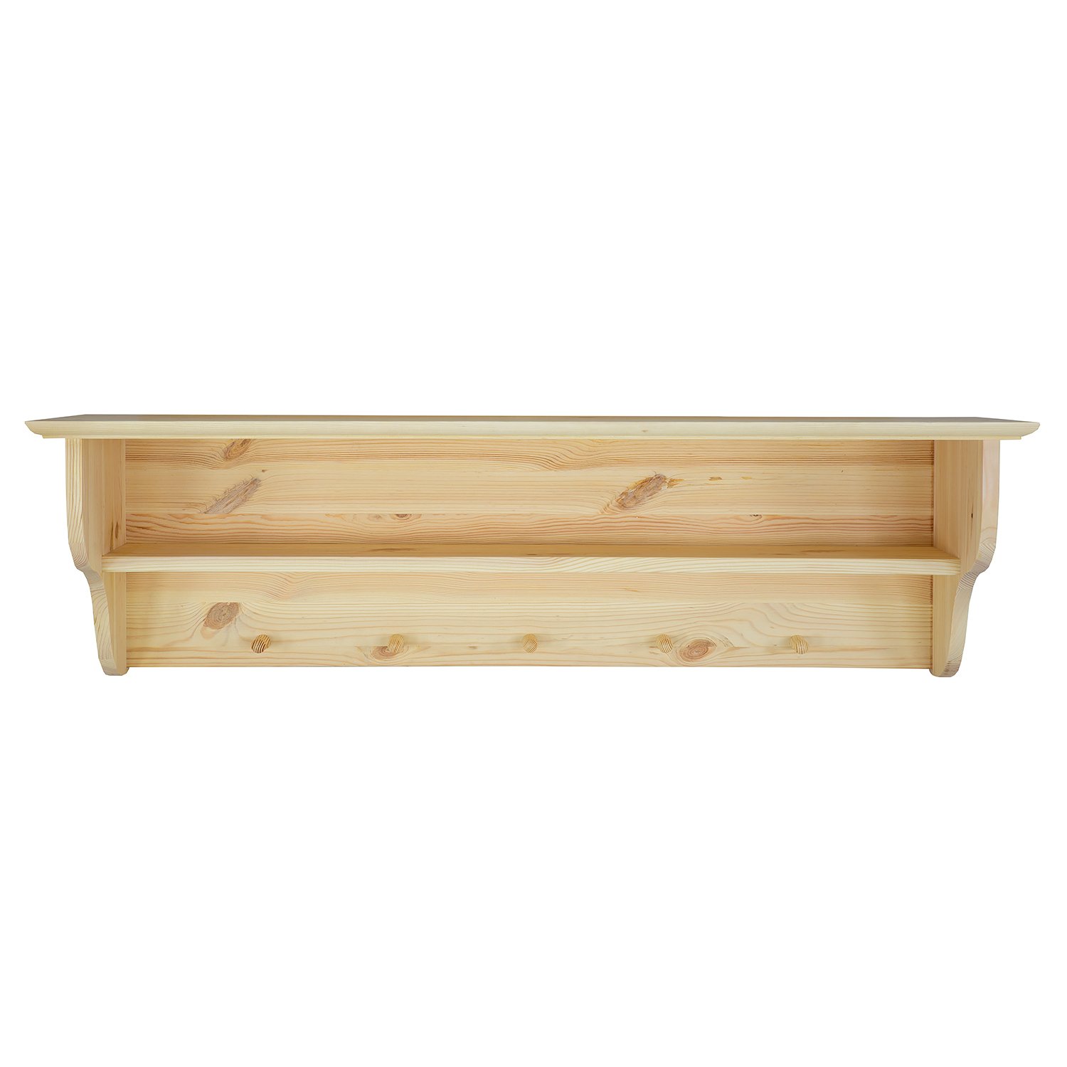 Pine shelf RUSTIKAL PK700, light wax pine - Image 8