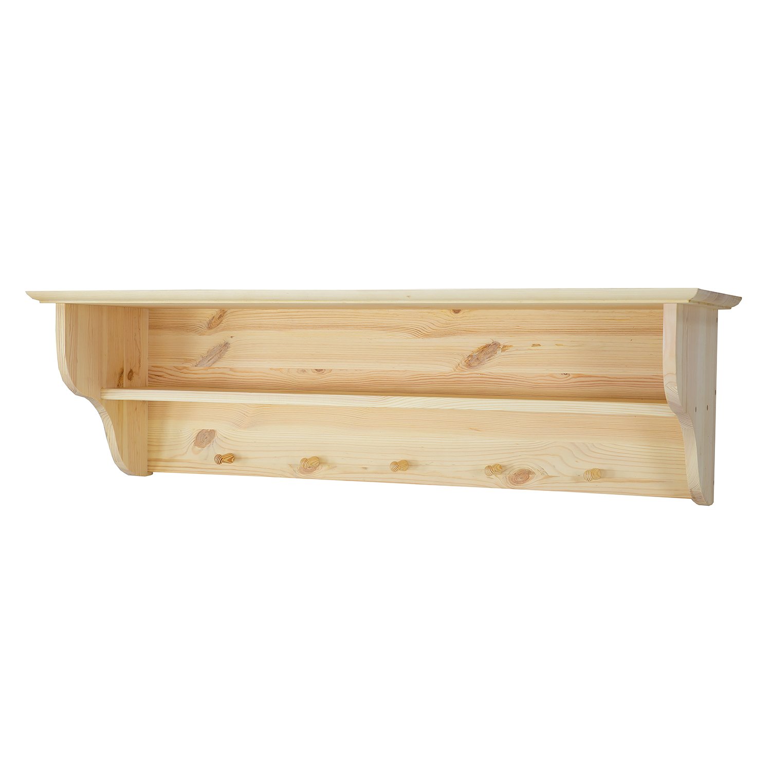 Pine shelf RUSTIKAL PK700, light wax pine - Image 9