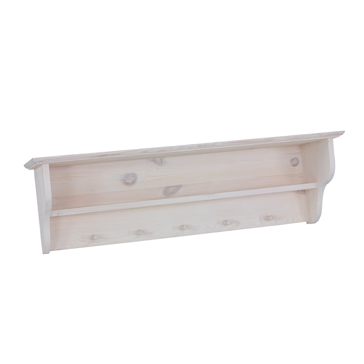 Pine shelf RUSTIKAL PK700, light wax pine - Image 6